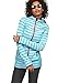 Produktbild KangaROOS Damen Long Strickjacke Strickfleece Blockstreifen (Blau, 36/38)
