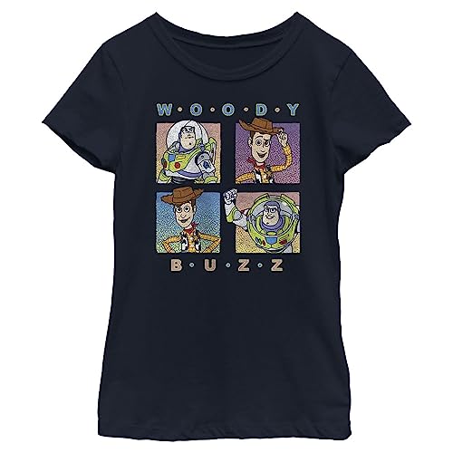 Disney Girl's Pastel Foursquare T-Shirt