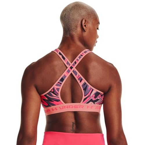 Image of Under Armour Crossback Mid Impact Heather Bra