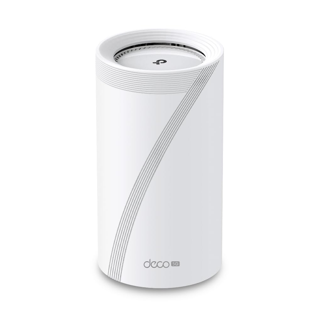 5G BE9300 Tri-Band Whole Home Mesh Wi-Fi 7 System | Enjoy 5G Network Everywhere | Universal Compatibility | Wireless and Wired Combined Backhaul | TP-Link HomeShield - Deco BE65-5G (1Pack)