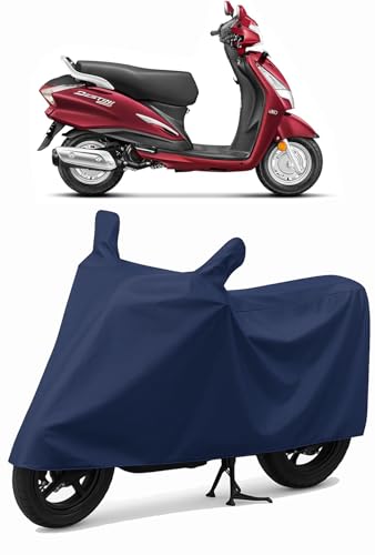 Image of CoverRide Heavy Duty Waterproof Scooty & Bike Cover for Hero Destini - UV Resistant, Dustproof & Rain Protection, All-Weather Outdoor Cover for Bikes & Scooty with Buckle Straps