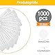 1000 Stück Doppelseitige Klebepunkte, 6mm Foto Klebepads, Rund Transparente Aufkleber Keine Spuren Selbstklebende Klebepunkte für Poster, Ballon, Papier, Bürobedarf, DIY Basteln(10 Blatt)