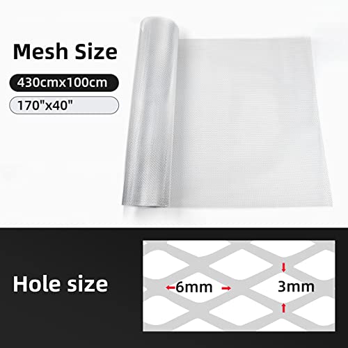 Image of AggAuto Universal 170 inchx40 inch Car Grill Mesh - Aluminum Alloy Automotive Grille Insert Bumper Rhombic Hole 3x6mm, One of the Most Multifunctional Shape Grids Silver