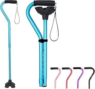BeneCane Walking Cane Adjustable Cane with Offset Soft Cushioned Handle for Men & Women Lightweight Comfortable Stability Base Mobility Aid for Men Women and Seniors