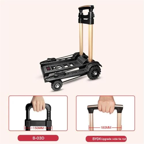 Carro plegable de alta resistencia para llevar maletas y compras sin esfuerzo 5