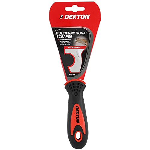 Dekton 2.5"Professional Scraper-Heavy Duty Stainless Sturdy Steel Blade| Ergonomic Rubber Grip Handle For Comfort| 2.5" Blade| Ideal For Scraping Wallpaper, Filling Cracks And Repairing Holes| Durable 2 Dekton 2.5"Professional Scraper-Heavy Duty Stainless Sturdy Steel Blade| Ergonomic Rubber Grip Handle For Comfort| 2.5" Blade| Ideal For Scraping Wallpaper, Filling Cracks And Repairing Holes| Durable - Image 2