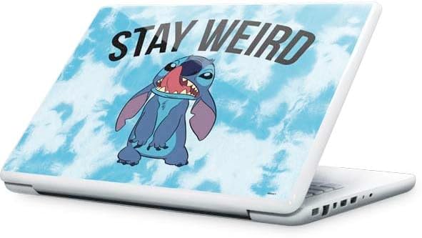 Skinit Decal Laptop Skin Compatible with MacBook 13-inch - Officially Licensed Disney Lilo and Stitch Stay Weird Design