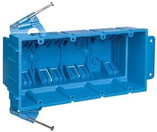 Thomas & Betts BH464A 4 Gang New Work SuperBlue Outlet Box