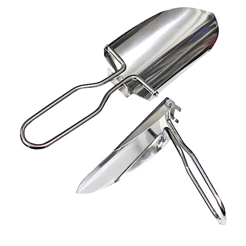 Parliky 2piezas Pala Plegable para Jardín De Jardinería Ligera para Exteriores