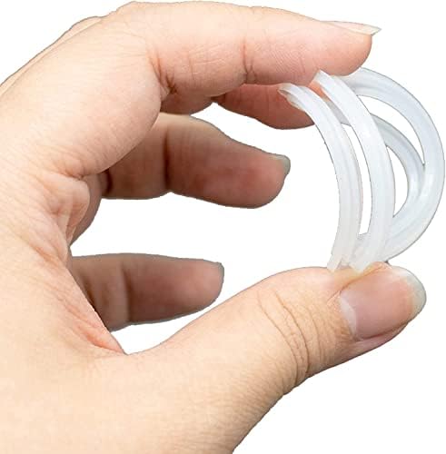 Pack of 6, Pop Up Basin Waste Seal 38mm O-Rings Sink Waste Basin Click Plug Clear Rubber Pop Up Spare Seal Lip Seal Bath Plug Seal Ring Sealing Gaskets