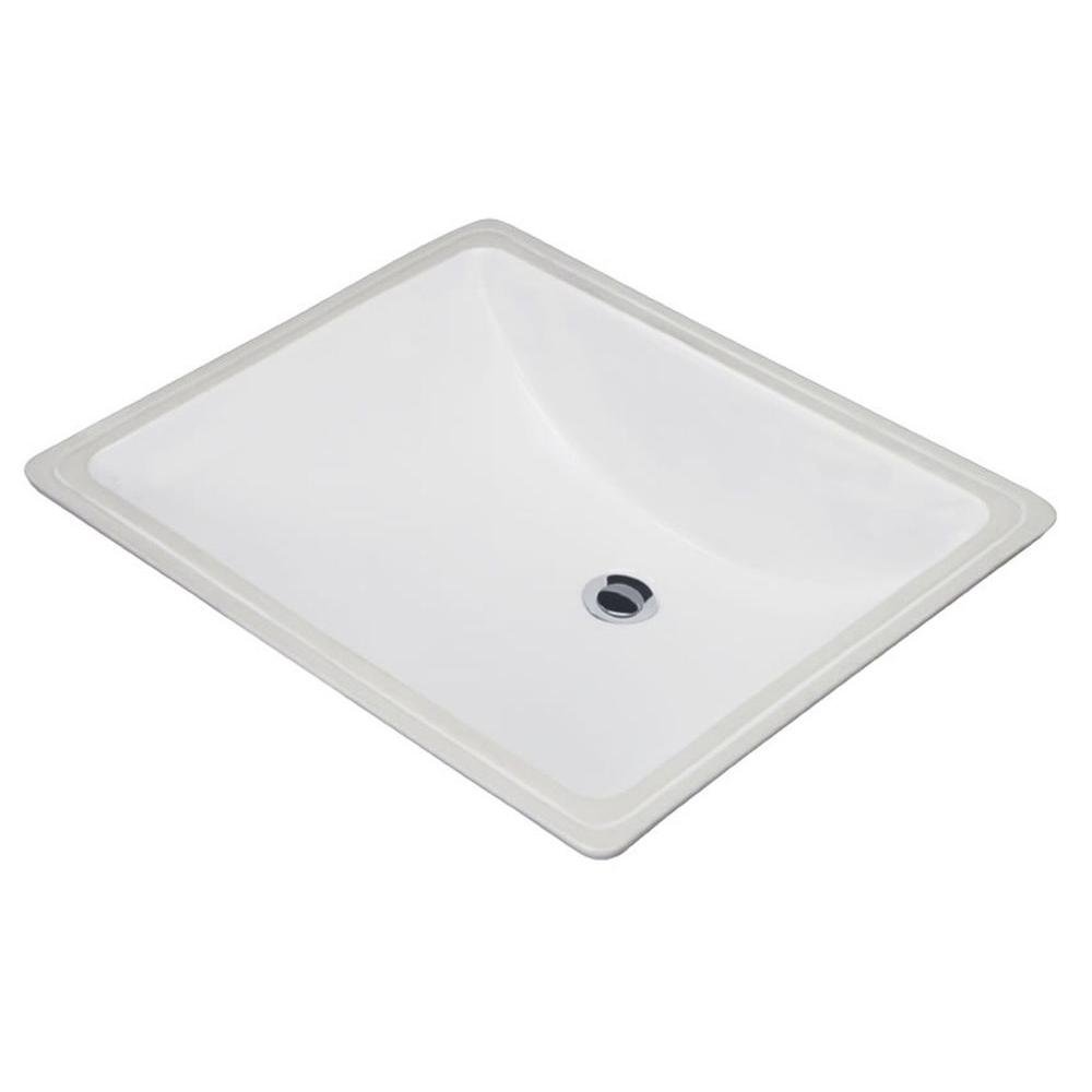 Gerber Plumbing 5015 412 FD SET Logan Square Petite Undercounter Lav, White