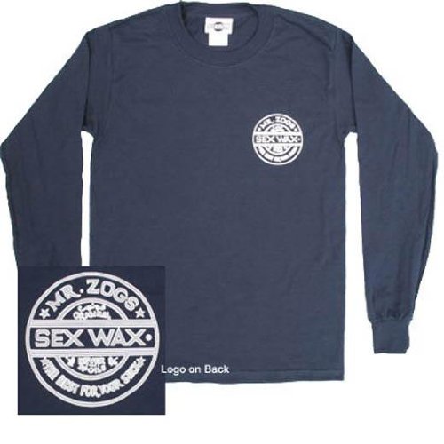 Sex Wax T-shirt à manches longues pour homme Bleu marine Taille XXL Cover