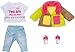 Produktbild BABY born Deluxe Regenbogen Mantel, Puppenkleidung Set bestehend aus Jacke, Shirt, Hose, Schuhe für 43 cm Puppen, 830154 Zapf Creation