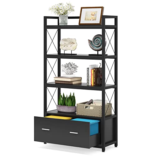 Tribesigns Vertical Lateral Filing Cabinet with File Drawer for Home and Office