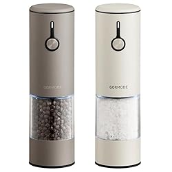 Premium Stainless Steel Electric Salt & Pepper Grinder Set