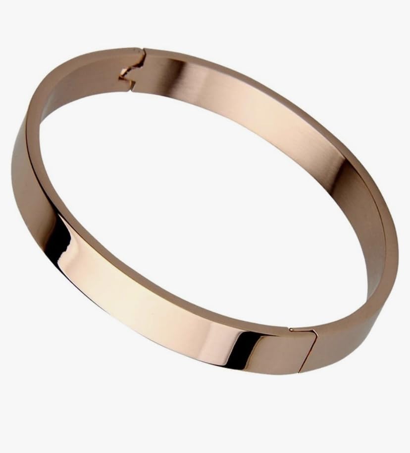 Highly Polished Golden Bracelet Lock Kada for Men and Boys (B0CB74T26M) Amazon Price History, Amazon Price Tracker
