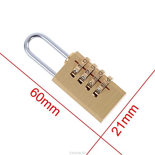 Cadenas en laiton KmoNo robuste avec combinaison de sécurité à 4 chiffres - 5