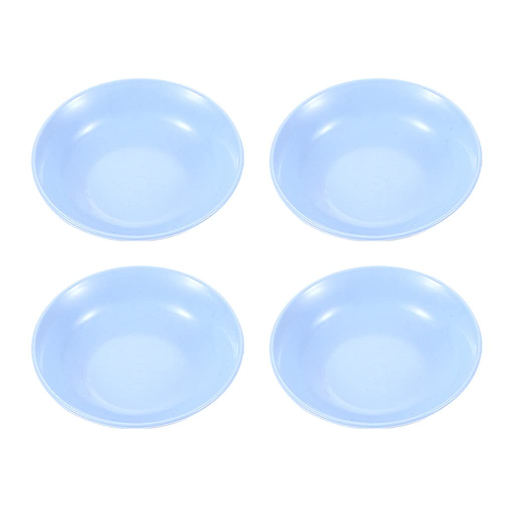 XYIANG Dipping Dish Dip Bowls 3.3 Inch Dipping Bowl Snack Ice Cream Bowl Dessert Small Bowl Suitable for Home Kitchen Restaurant Gift 4 Pieces Appetizer Plate Seasoning Dish (Brass)