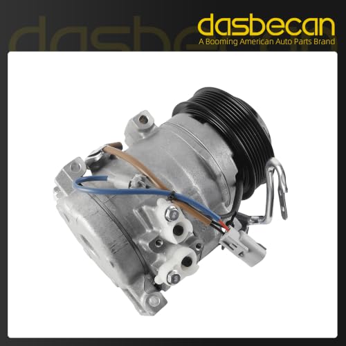 Image of Dasbecan 10S17C AC Compressor w /Clutch Compatible with Toyota 4Runner FJ | Fits 2003-2009 4Runner 2007-2009 FJ Cruiser 4.0L V6 Replace# 8832035700 CO10834C 98306 97306 Air Conditioning Compressor