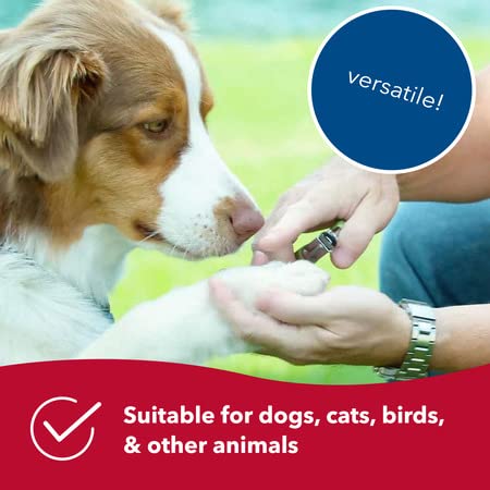 Coastal Pet - Safari Guillotine Dog Nail Trimmer - Double-Bladed Guillotine Style Dog Nail Trimmers - Owner-Friendly Vinyl Grip - for Medium to Large Dogs - Large (5\" L x 3\" W)