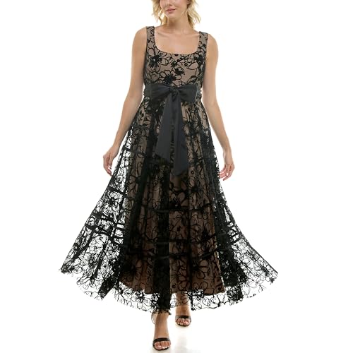 fitted lace wedding dress Amazon.com: Taylor Dresses Women's Sleeveless Scoop Neck Velvet Flocked  Mesh Gown with Full Skirt and Satin Sash, Black, 4 : Clothing, Shoes &  Jewelry