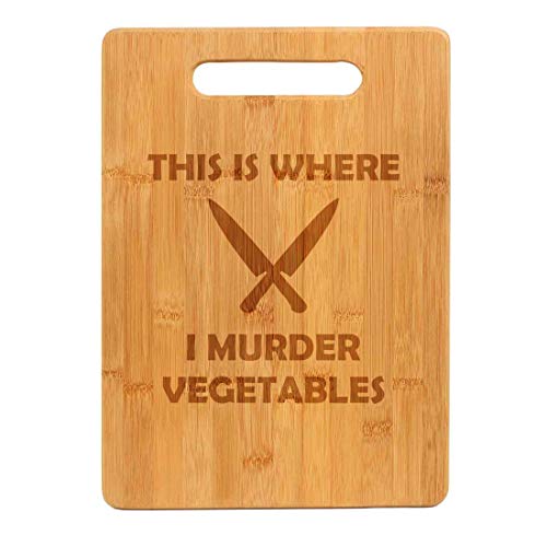Comparison: What Kind Of Cutting Board Is Best For Vegetables 3 Bamboo Wood Cutting Board This Is Where I Murder Vegetables Funny