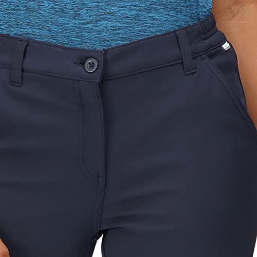 Regatta Damen Fenton Wasserabweisend und Windabweisend Softshell Regular Leg Hose 38 EU, Navy