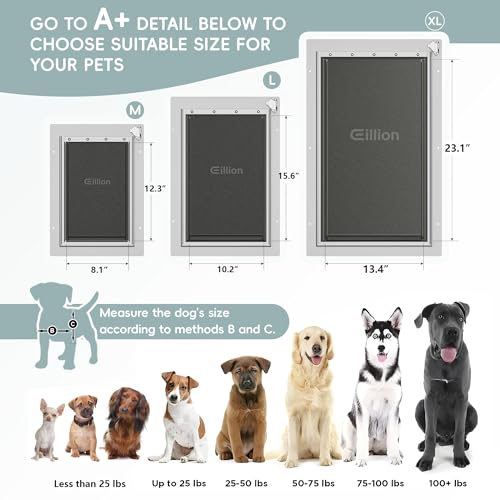 Eillion PET DOOR FOR WALL M Door For Wall Dog Door thumb #5