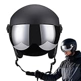 Snowboardhelm – atmungsaktive Mütze – Winterhelm mit Skibrille, für Männer Frauen Jugendliche Erwachsene Skifahrer Snowboarder Abstieg Resort Indoor Outdoor Sport