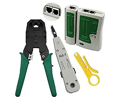 Image of DIY Crafts Pack Of 4 Pcs, Design No # 2, LAN Ethernet Network Tool Kit Cable Te (Pack Of 4 Pcs, Design No # 2)
