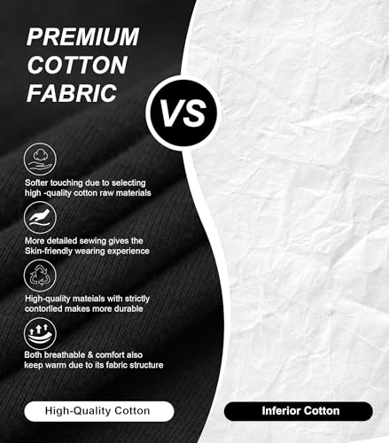 Image of EA'S SECRET Men's Cotton Pajamas Set Button Down Pjs Set for Men Long Sleeve Knit Sleepwear Loungewear with Pockets