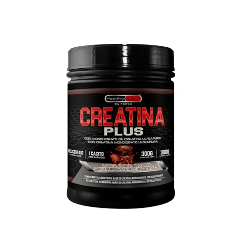 Healthy Fusion Creatina Monohidratada en Polvo | 2.8 g/dosis Creatina | Fórmula 100% pura sin aditivos | Creatina Micronizada 200MESH | Apoyo al Rendimiento y Desarrollo Muscular | 300g sabor choco