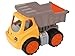 Produktbild BIG-Power-Worker Kipper, Spielzeug Auto ideal für Unterwegs, Reifen aus Softmaterial, bewegliche Kippmulde mit Ladekappe, sonnengelb für Kinder ab 2 Jahren
