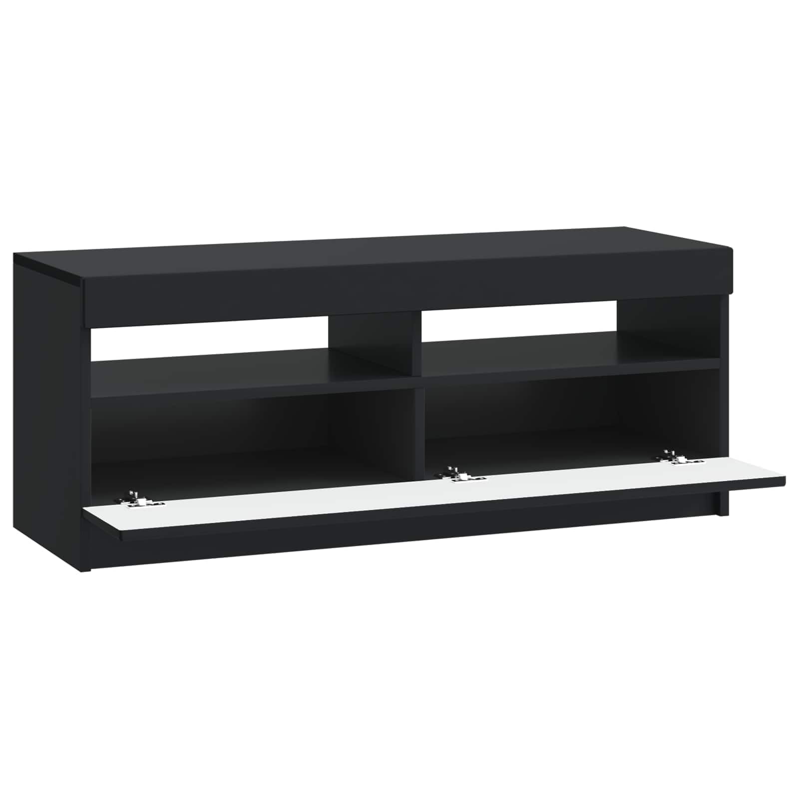 Drewniana szafka pod telewizor LED, nowoczesny design, oszczędność miejsca