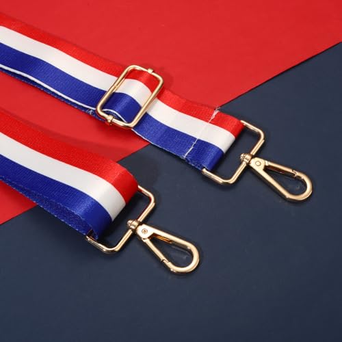 Image of 4th of July Purse Strap American Flag Star USA Purse Strap Replacement Crossbody Bag Straps 4th of July Outfits