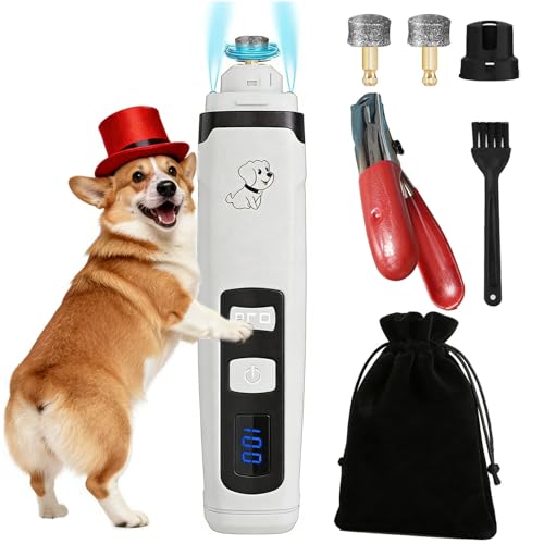 OUTMX 2026 Upgrade Dog Nail Clippers, Groom Silent Pro Nail Grinder Set, Dog and Cat Nail Clipper, Dog Nail Trimmers for Small and Medium-Sized Pets of Different Sizes