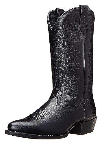 Generic Men's Fashion Round Toe Embroidered Western Cowboy Boots