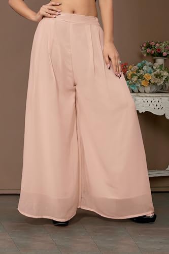 Image of Georgette Bonanza Soft Flared Palazzo (MID Waist)