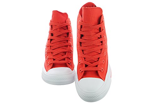 Converse CONVERSE Chuck Taylor All Star Hi Signal Red/White/Obsidian Sneakers 153794F Men Shoes (7 Men/ 9 Women)