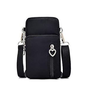 Women Nylon Cell Phone Purse Travel Crossbody Bag Wristband Sport Armband Wallet For Galaxy S10 Plus S9 Plus A50 A7 J7…
