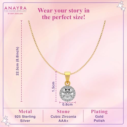 Image of 925 Sterling Silver Pendant Necklace for Women | Silver Locket with Chain | Daily Wear Jewellery | Minimalist Jewelry for Office & Casual Wear | Gift for Woman, Wife, Girlfriend, Mother, Sister | Anniversary, Birthday, Valentine's Day, Rakhi Gift