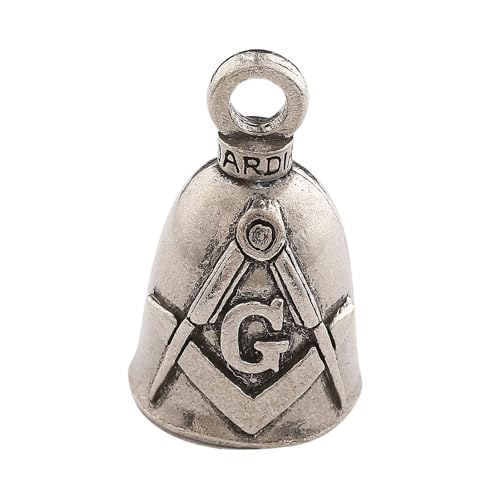 Image of Guardian Bell Good Luck Bell w /Keyring & Black Velvet Bag | Motorcycle Bell | Lead-Free Pewter | Made in USA