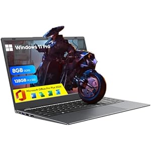 Nueva computadora portátil 2025, computadora portátil IPS Full HD de 14 pulgadas, 8 GB de RAM 256 GB SSD, procesador N4000, batería de larga duración, WiFi 5 de doble banda, BT, USB 3.0,