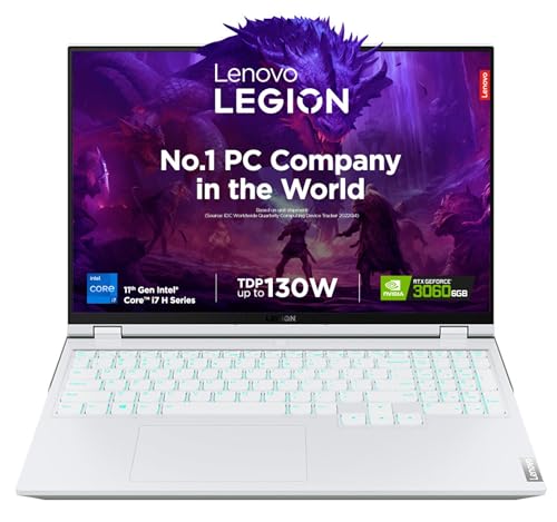 Image of Lenovo Legion5Pro Intel Core i7 11thGen (40cm) QHD 16:10 IPS Gaming Laptop(16GB /1TB SSD /RTX 3060 6GB Graphics /165Hz /Windows 11 /MS Office /Blue Backlit /3months Game Pass /Stingray /2.5Kg),82JD005KIN