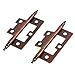 Statuary Bronze Non-Mortise Butt Hinge with Steeple Finial | Pack of 2 | Cabinet Door Hinges | Furniture Hardware | UA-223-HAC (1)