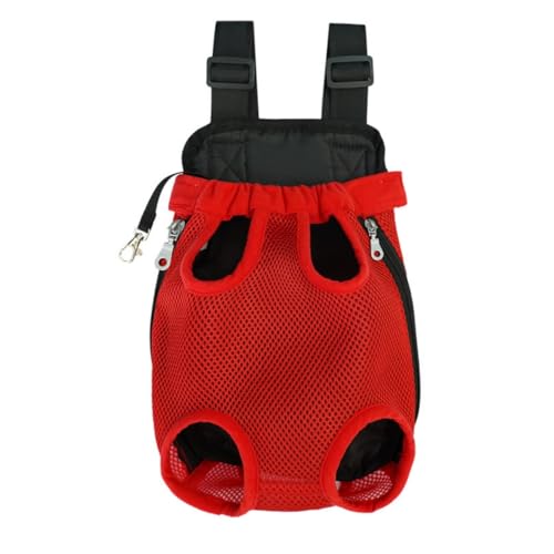 Zaino per trasportatore di cani, gambe dello zaino per trasportatore di cani frontalmente rivolto, Carrier per il torace anteriore per animali domestici regolabile per viaggi, Borsa zaino per cuccioli