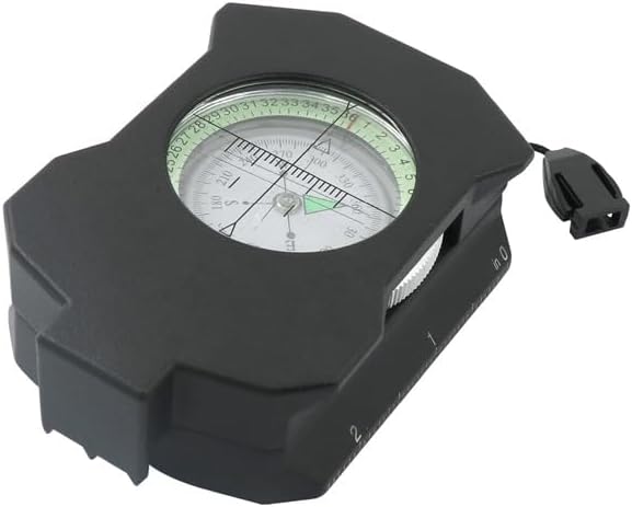 Versatile Metal Compass with Glow-in-The-Dark Outdoor Gear with Inclinometer