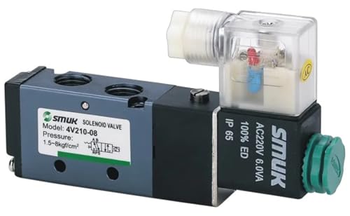 1PCS Model Pneumatic Components Refined Electromagnetic Valve 4K210-08 AC220V DC24V(Onecolor)