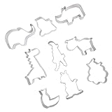 CRILSTYLEO 9 Piezas cortador de galletas sandwicheta sanducheras sandwich Moldes para cubitos de hielo de cortadores de galletas de animales accesorios para hornear Acero inoxidable