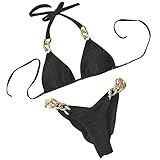 Comfort Colors 2023 Ropa de terciopelo sexy triángulo Cami Tank 2 piezas Rhinestone blusa básica chaleco traje de baño bikini tankini conjuntos para mujer invierno otoño conjuntos de bikini GO